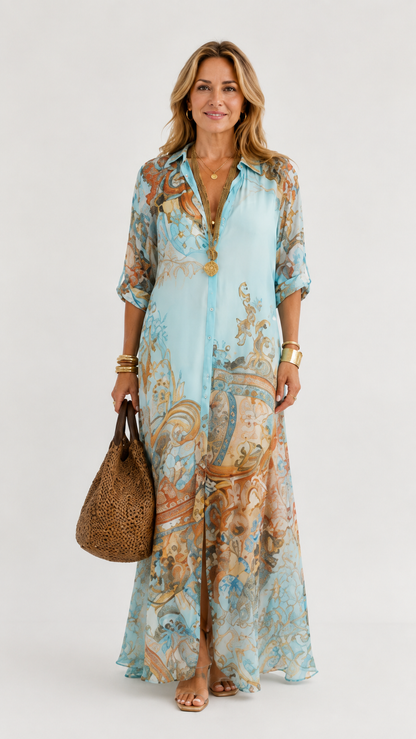 Lorna | Mediterranean Shirt Dress