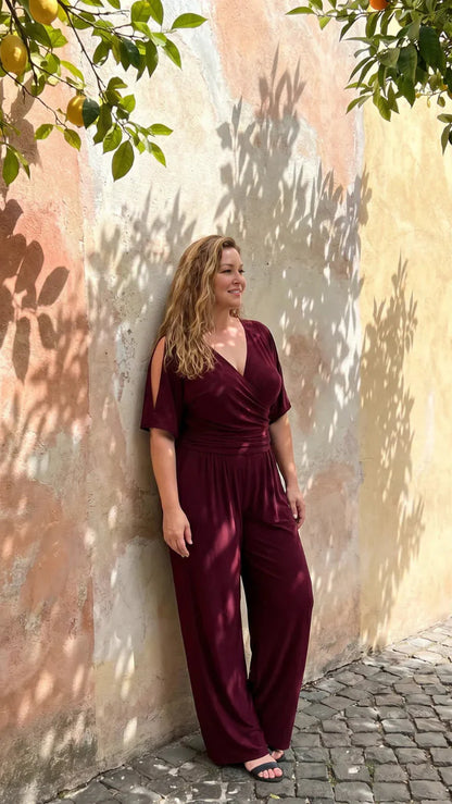 Nyxara | Elegant Off-Shoulder Jumpsuit