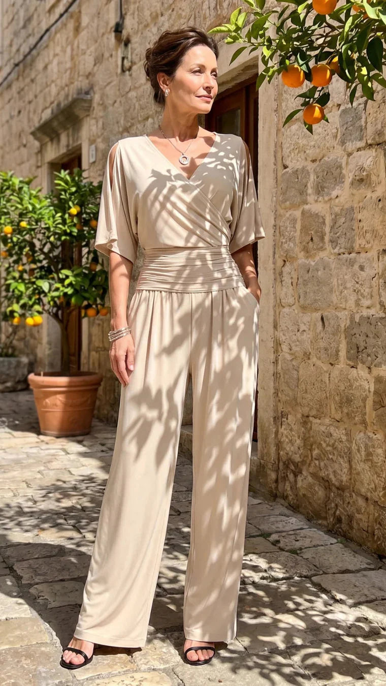 Nyxara | Elegant Off-Shoulder Jumpsuit