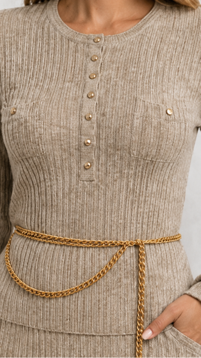 Golden Belt | Blouse