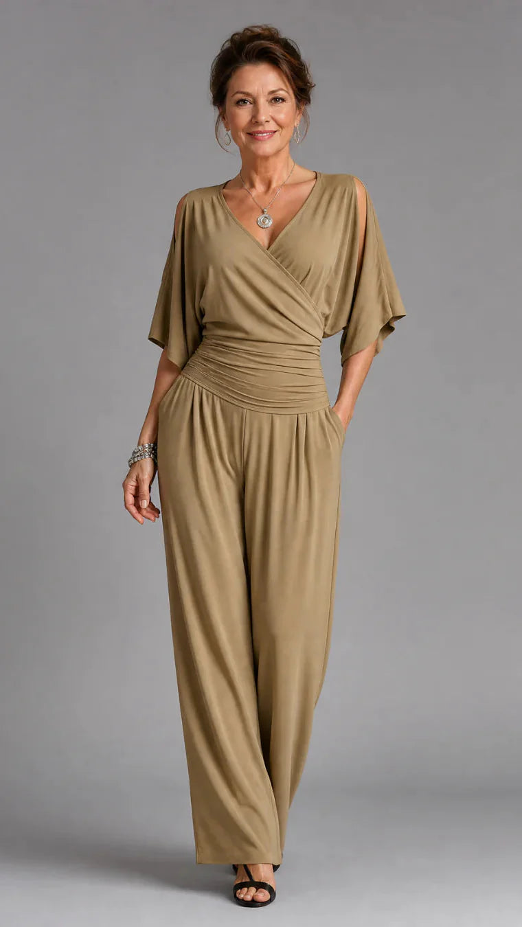 Nyxara | Elegant Off-Shoulder Jumpsuit