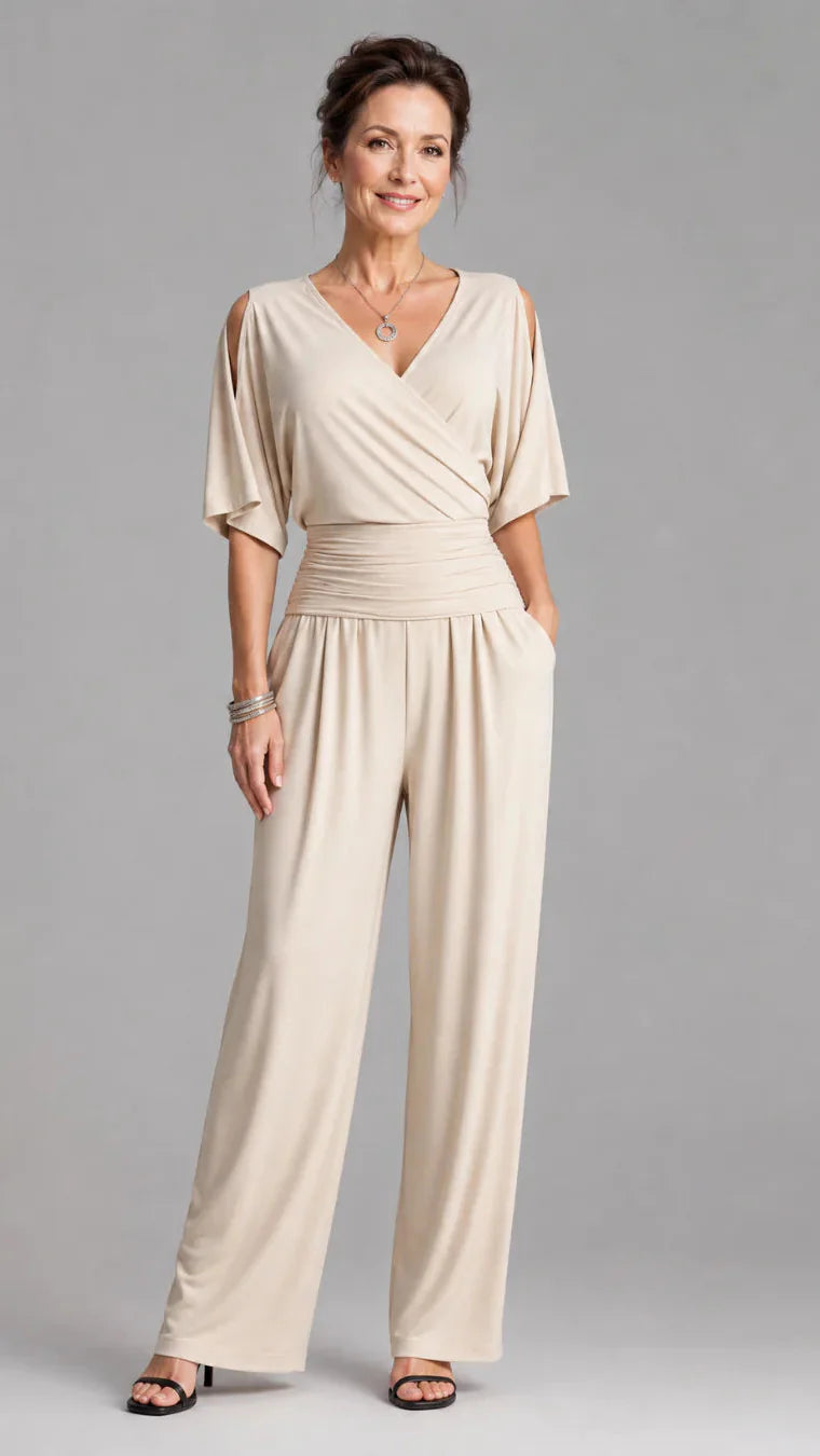 Nyxara | Elegant Off-Shoulder Jumpsuit