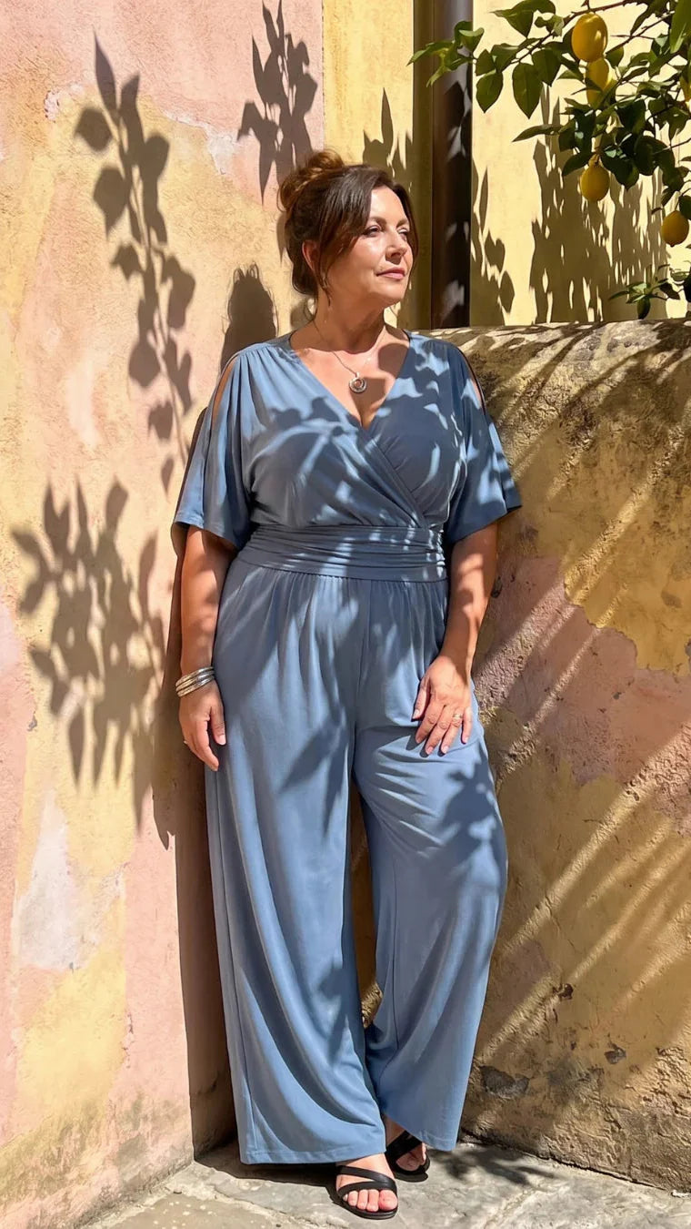 Nyxara | Elegant Off-Shoulder Jumpsuit