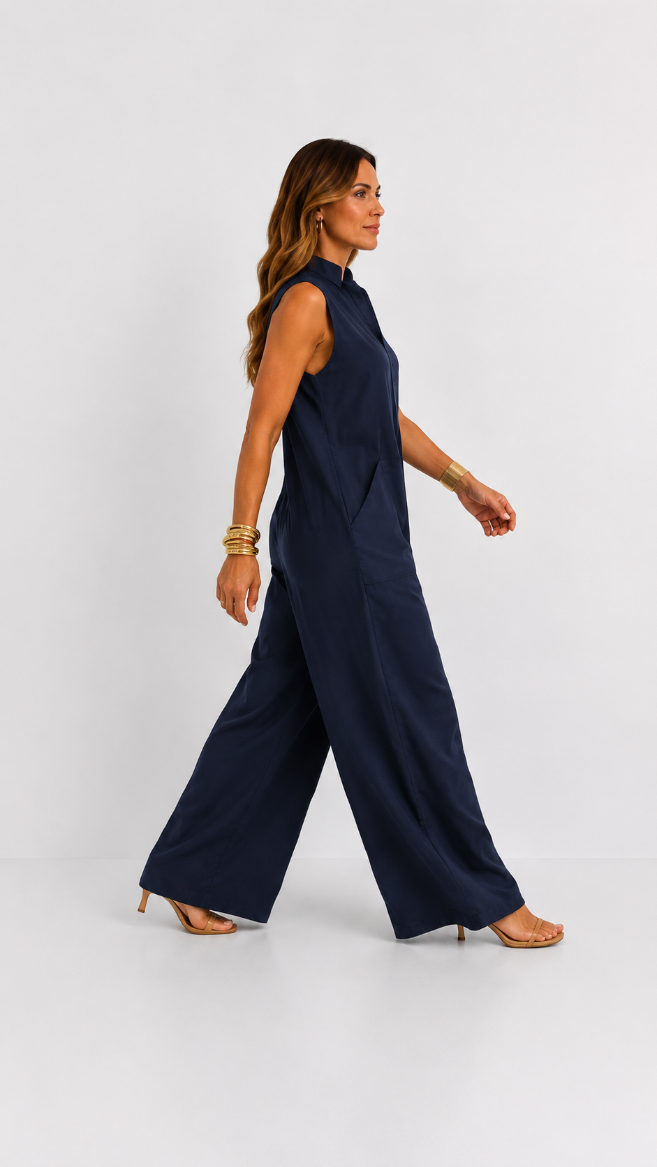 Claire | Elegant Loose-Fit Linen Jumpsuit