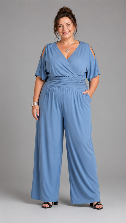 Nyxara | Elegant Off-Shoulder Jumpsuit
